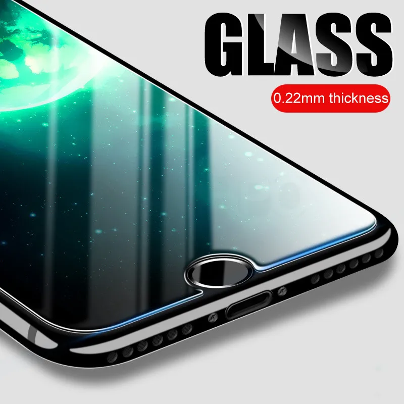  9 H 022mm Gehärtetem Glas Für iPhone 8 7 6 6 S 5 S5 SE Screen Protector Tough Glas auf Die Für iPho