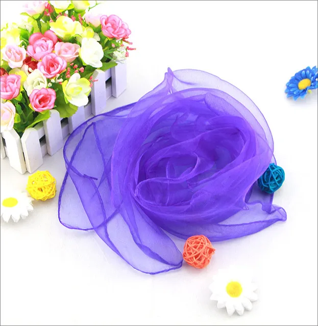 6 colors Children gymnastics scarves for outdoor game toys/ Kids Child parent interactive handkerchief educational toys GYH 2