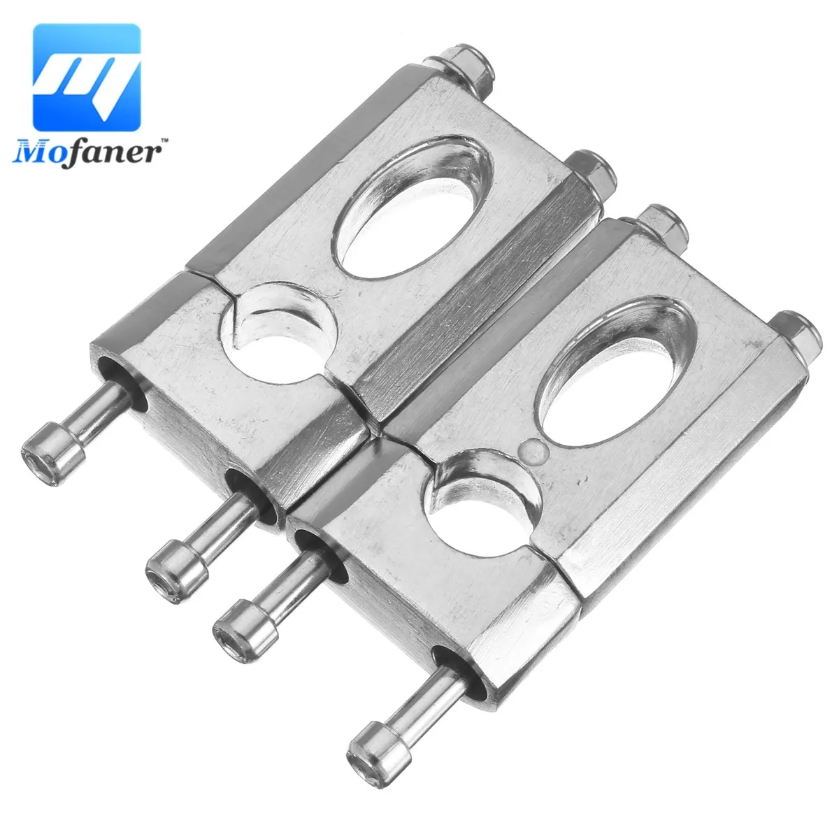 

1 Pair 7/8" 22mm Silver Aluminum Alloy Motorcycle Handlebar Clamp Riser Mount Universal Fit 110cc 125cc Dirt Pit Bike ATV