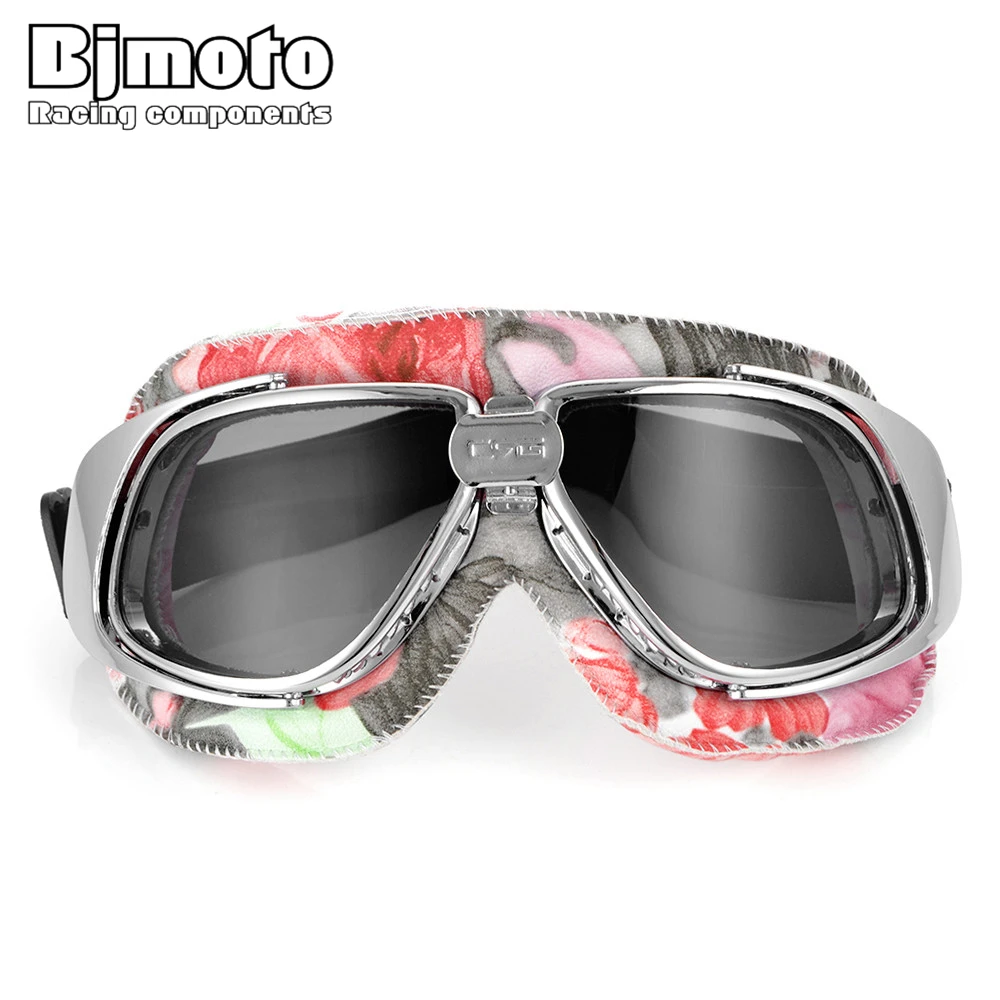 

BJMOTO 100% Brand Motorcycle Goggle Pilot Scooter Retro Moto Outdoor Dirt Bike Riding Sunglasses Biker Off-Road Glasses Goggles