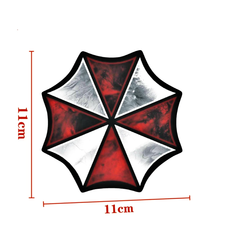 Автомобильная наклейка Volkrays аксессуары Umbrella Corporation Светоотражающая на крышку