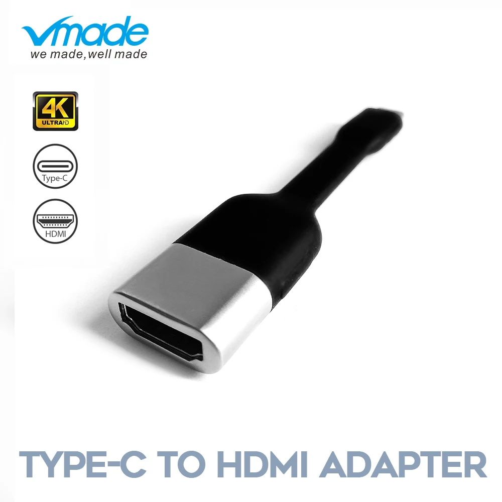 

Vmade Newest Mini Type-C USB-C to HDMI Adapter Supports 4K 30Hz HD Signal Transfer USB 3.1 for TV/Monitors/Projectors Converter