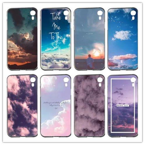 Blue sky and white clouds Soft TPU Mobile Phone for iphone 4 4S 5 5S SE 5C 6 6S 7 8 Plus X XS XR Max cover | Мобильные телефоны и