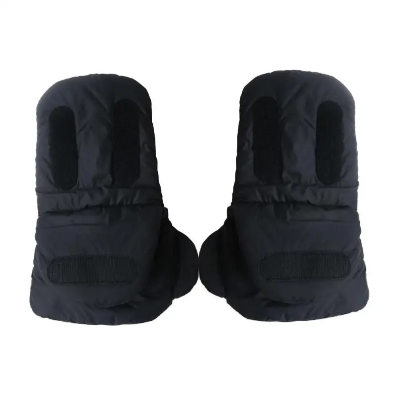 Зимний ветрозащитный теплый перчатки флисовые варежки ручной муфты для детской коляски