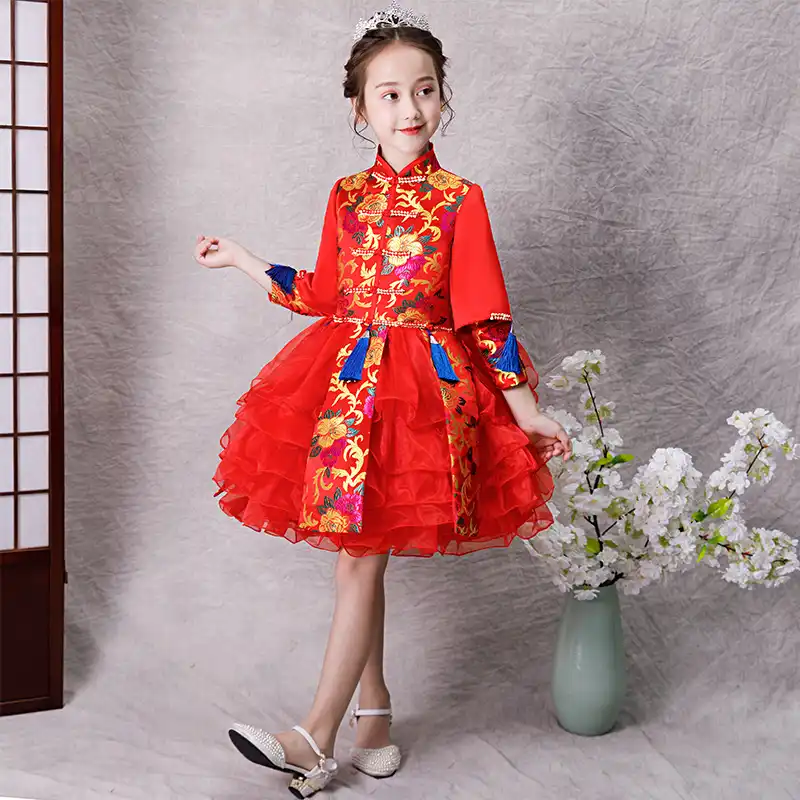 traditional wedding dress for flower girl