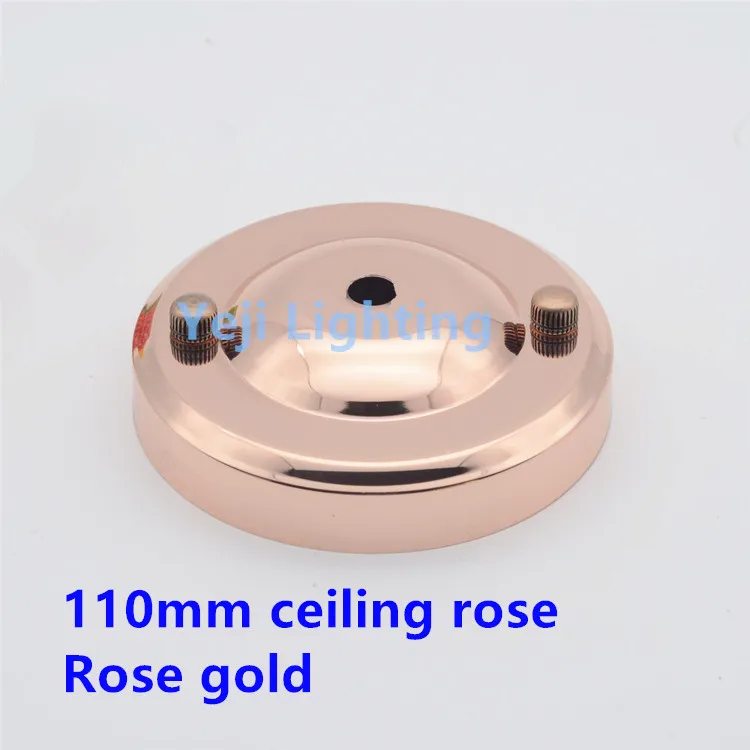 

110mm ceiling rose rose gold Vintage Light Bulb Ceiling Mounting for Edison Bulb Cord Set Lighting accessories