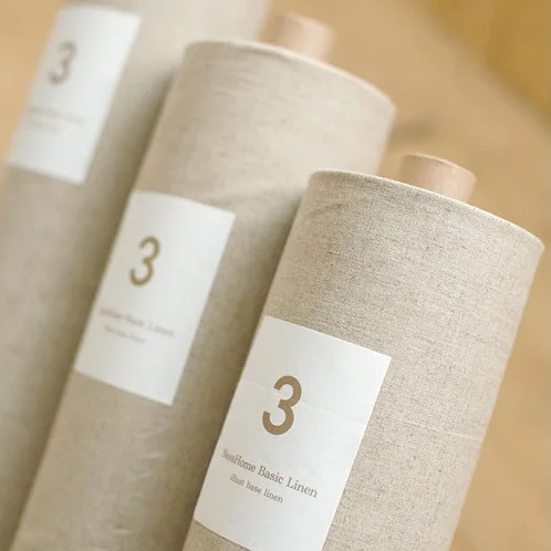 

Natural Linen Fabric , Zakka Cotton / linen , Organic Unbleached by the meter 39'' x 59''