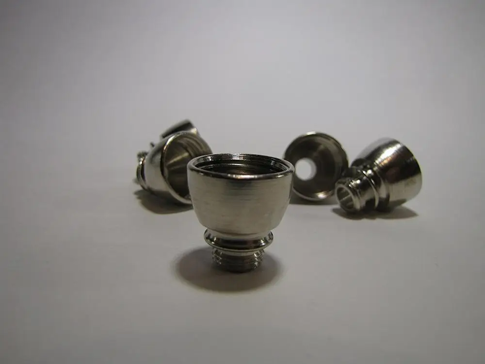 Set Of 5 bowls and 5 caps Tobacco Smoking Bowls and a pack of screens