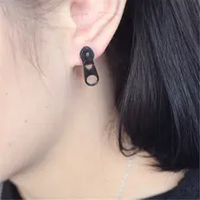 Новые модные серьги-гвоздики в стиле панк золотого, черного, серебряного цвета с 3 западными молниями, уникальные серьги-гвоздики для женщин, подарки,, Bijoux, лучший подарок