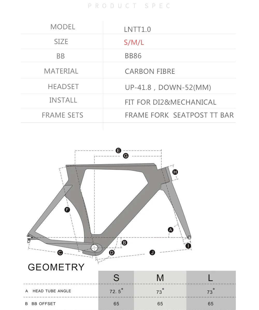 Cheap LEADNOVO time trail Carbon bike Frame TT bike bicycle racing frame include carbono frame fork headset seatpost clamp stem TT bar 2