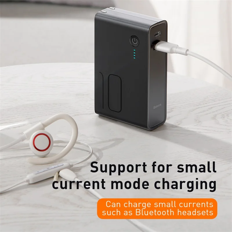 Banco de energía Baseus 10000 mah con enchufe Usb 3A tipo C y salida Usb PD3.0 + QC3.0 rápido carga