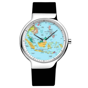 

Kaart Horloges Mannen Klok Verwisselbare Zes Kleur Band Heren Horloges TPU Band Horloges Man Montre Homme