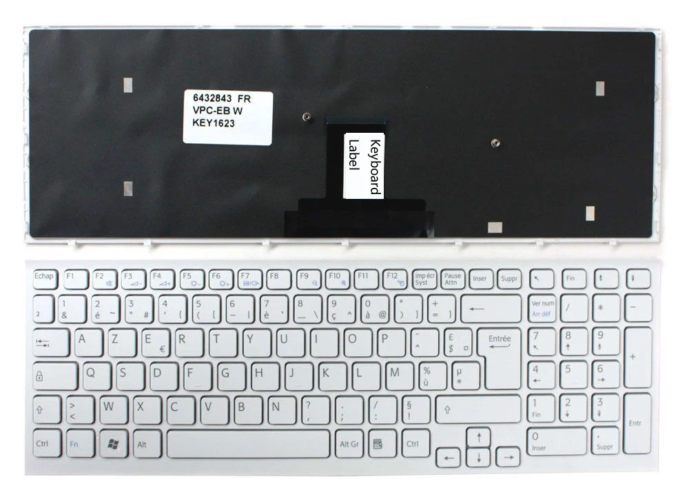 

News notebook Laptop keyboard for SONY Vaio VPC-EB14FXT fr/french layout