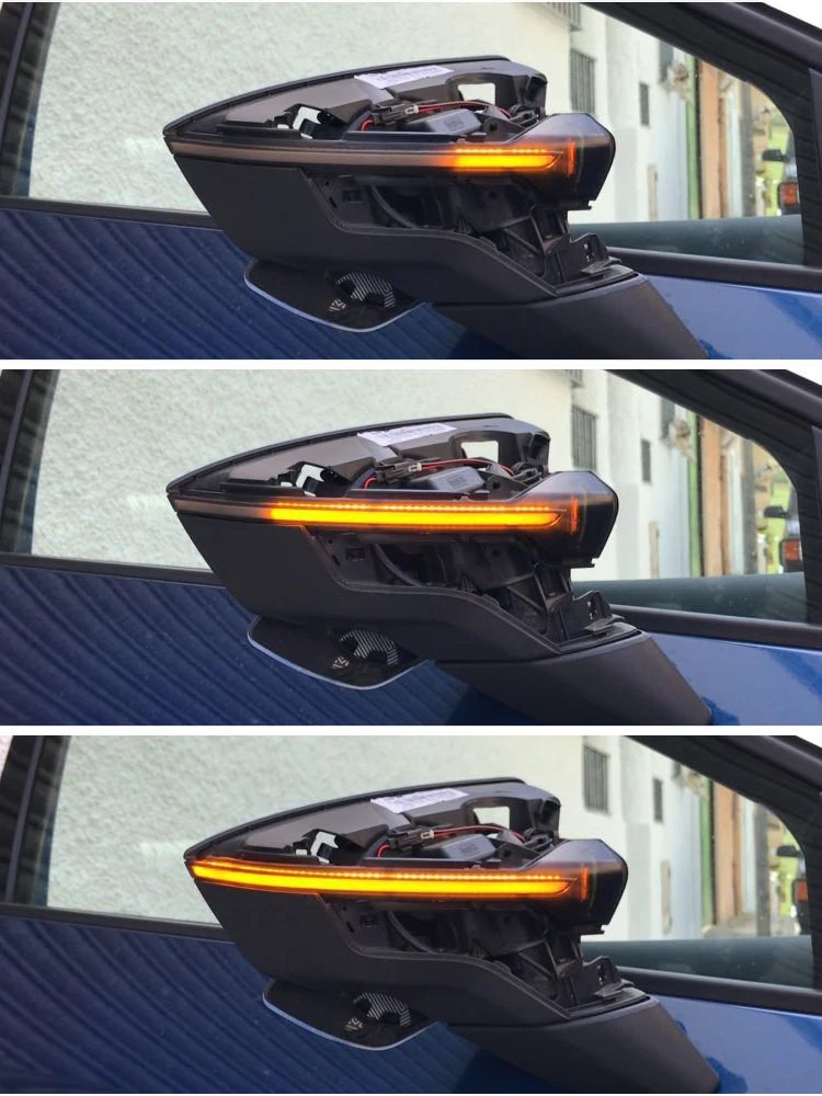 Pair Dynamic Blinker for Seat Leon III 5F Ibiza KJ Arona LED Turn Signal Side Mirror Indicator light 2013