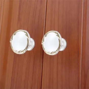 DRELD 1Pc 29mm Zinc Alloy Furniture Handles Cabinet Knobs and Handles Wardrobe Door Dresser Drawer Kitchen Cupboard Pulls Handle