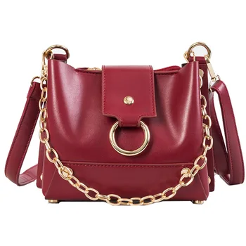 

Amorvivi 2019 Handbag New chain bucket female bag shoulder diagonal temperament wild small bag