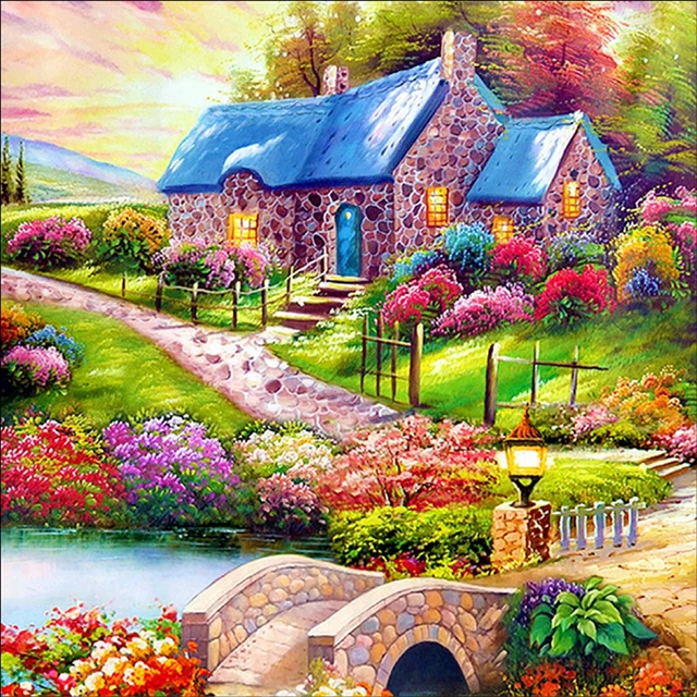 Beautiful Village Full Drill 5d Diamond Painting Colorful Trees House Flowers Bridge Road Embroidery Cross Stitch Diy Paint 2 Diamond Painting Cross Stitch Aliexpress Beautiful Village Full Drill 5d Diamond Painting Colorful Trees House Flowers Bridge Road Embroidery Cross Stitch Diy Paint 2 Diamond Painting Cross Stitch Aliexpress