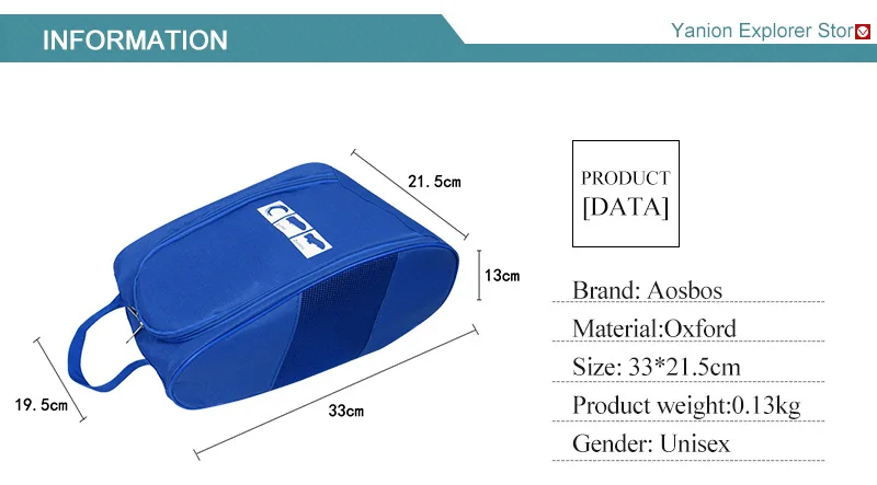 Aosbos/женские и мужские туфли-оксфорды; Водонепроницаемая легкая спортивная сумка для спортзала; сумка для путешествий и тренировок; сумка для фитнеса; сумка для хранения на молнии