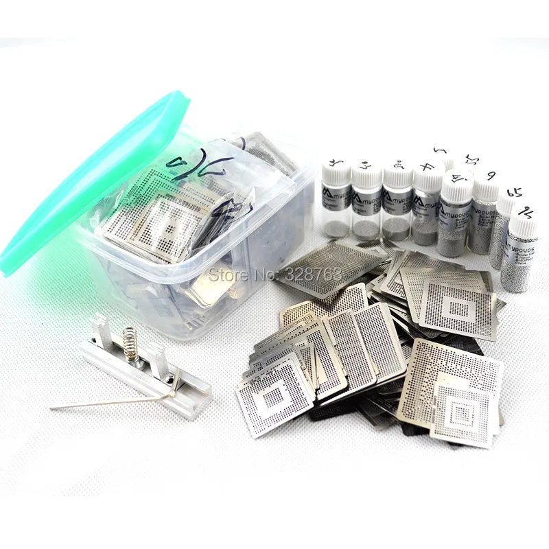 

New Upgrade 810/model BGA Stencil Bga Reballing Stencil Kit with direct heating Reballing station Replace+10/PCS BGA Solder ball