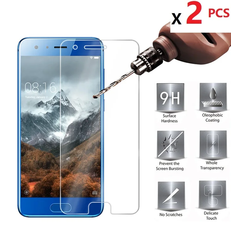 2 шт. протектор экрана из закаленного стекла для huawei Honor 10 9 9Lite 8Lite 8 7 Plus 7X 7i 9H 2.5D 0 26