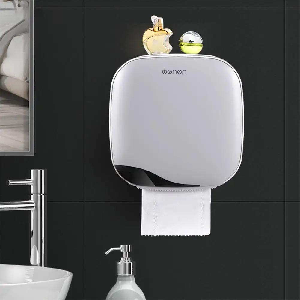 Günstig Wasserdicht Bad Wand Montiert Tissue Box Bad Wc Papier Halter Lagerung Box Feuchtigkeit Proof Papier Halter Wand Montiert