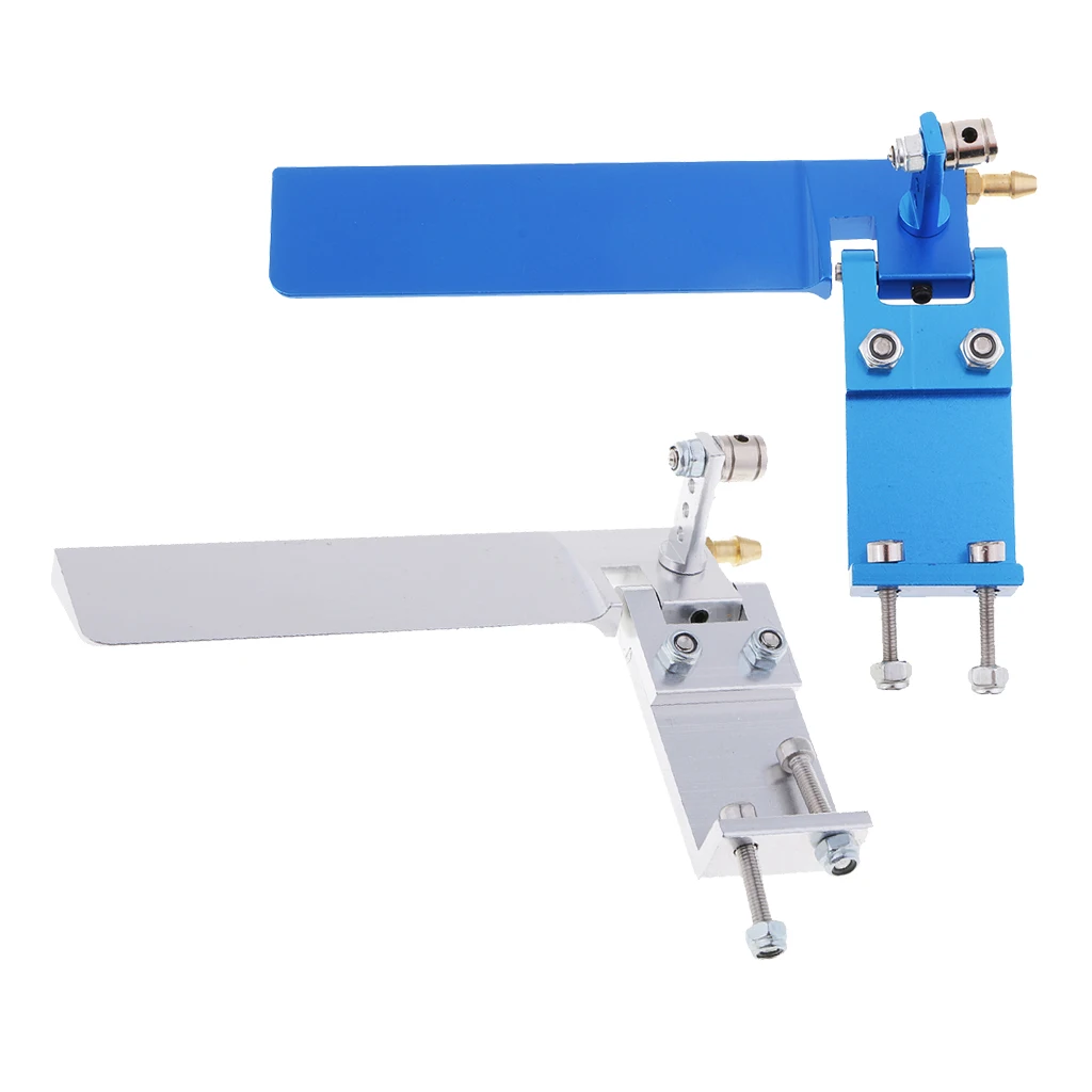 95mm Aluminium Alloy RC Boat Water Rudder Absorbing Steering Rudder Cooling Water Pickup Suction Device for RC Boats CNC Parts