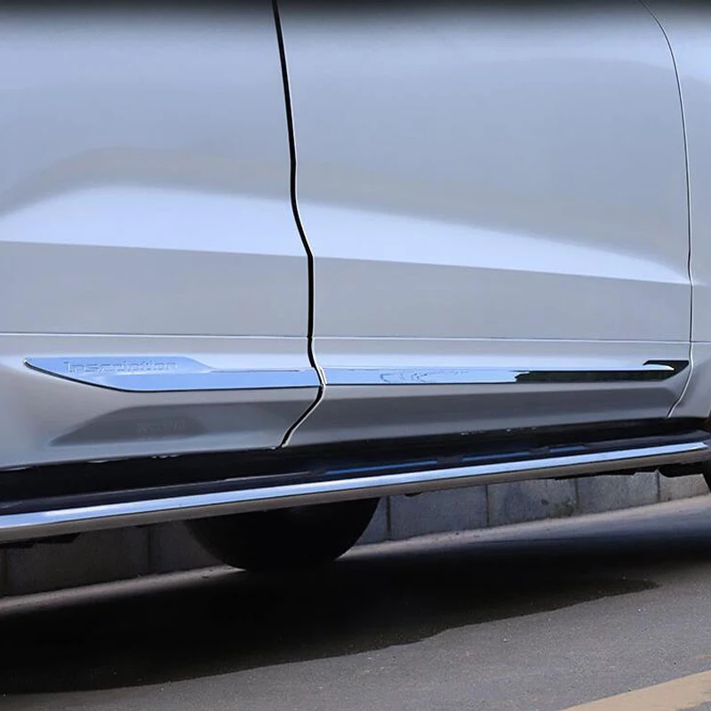 

Car Styling ABS Chrome Accessories 4pcs Side Panel Door Body Molding Trim Protector For Volvo XC60 2018 2019