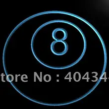 LB752-Бильярд 8 мяч бассейн бар светодиодный неоновый свет знак