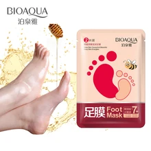 BIOAQUA 2 шт. 1 пара Отшелушивающая Маска пилинг для ног Маска удаляет омертвевшие клетки кожи каблуки ноги увлажняющая мас