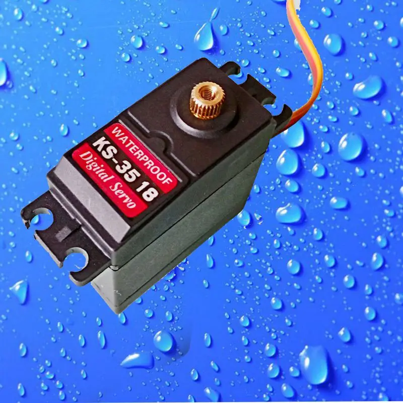 Günstig 15 kg Wasserdicht Servo Hohe Drehmoment Full Metal Gear Servo Motor für Roboterarm Roboter Modell DIY RC Spielzeug unsere hersteller großhandel