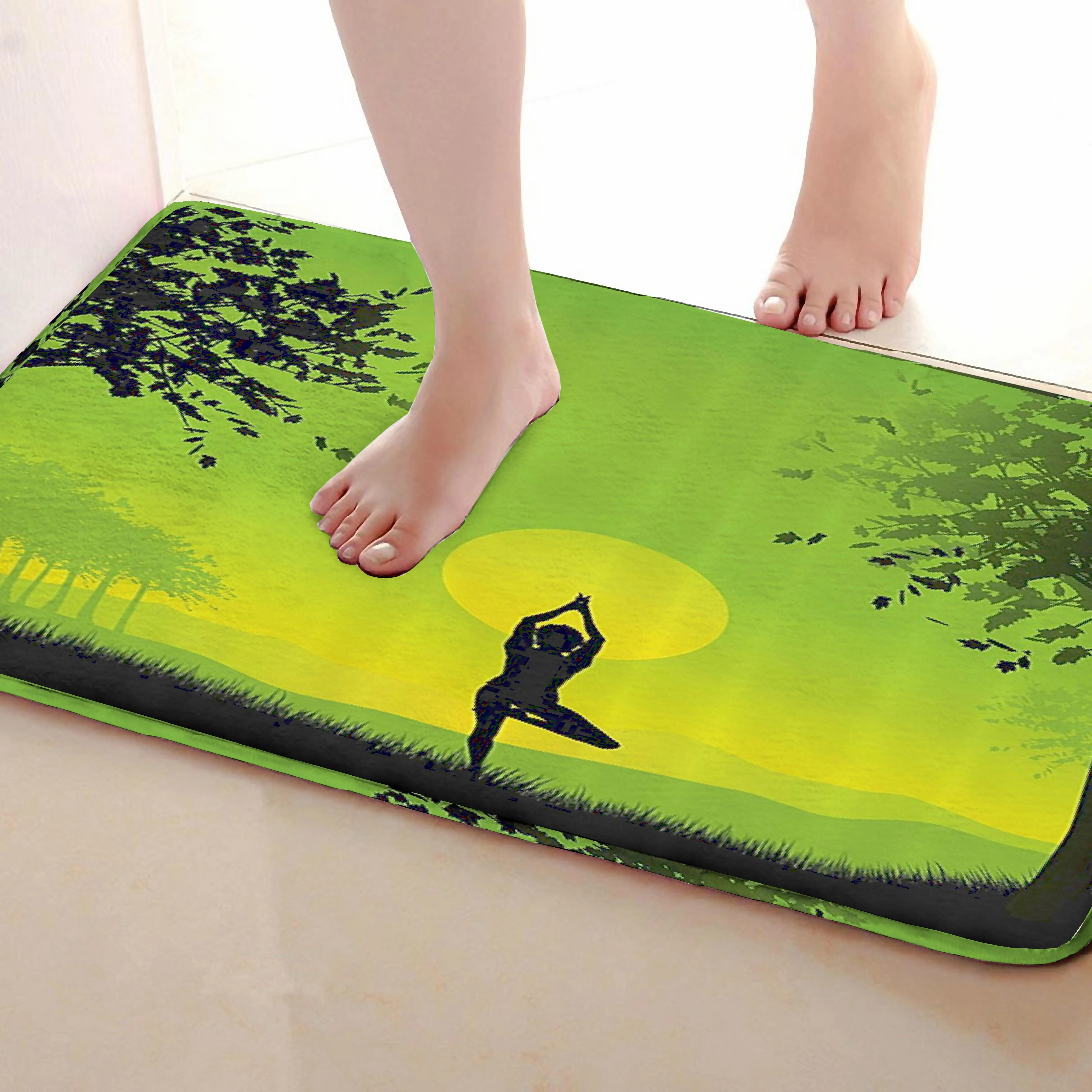 Йога Стиль открытый Коврики S, забавные Нескользящие Для ванной Коврики, двери Коврики S, дверь входная Коврики s
