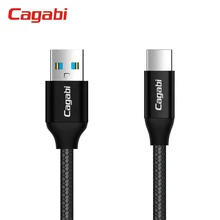 

CAGABI N1TYPEC Cable Excellent Quality Nylon 480Mbps 5V 2.4A Fast Charge Type C Data Cable For Xiaomi Tablet Android Charging