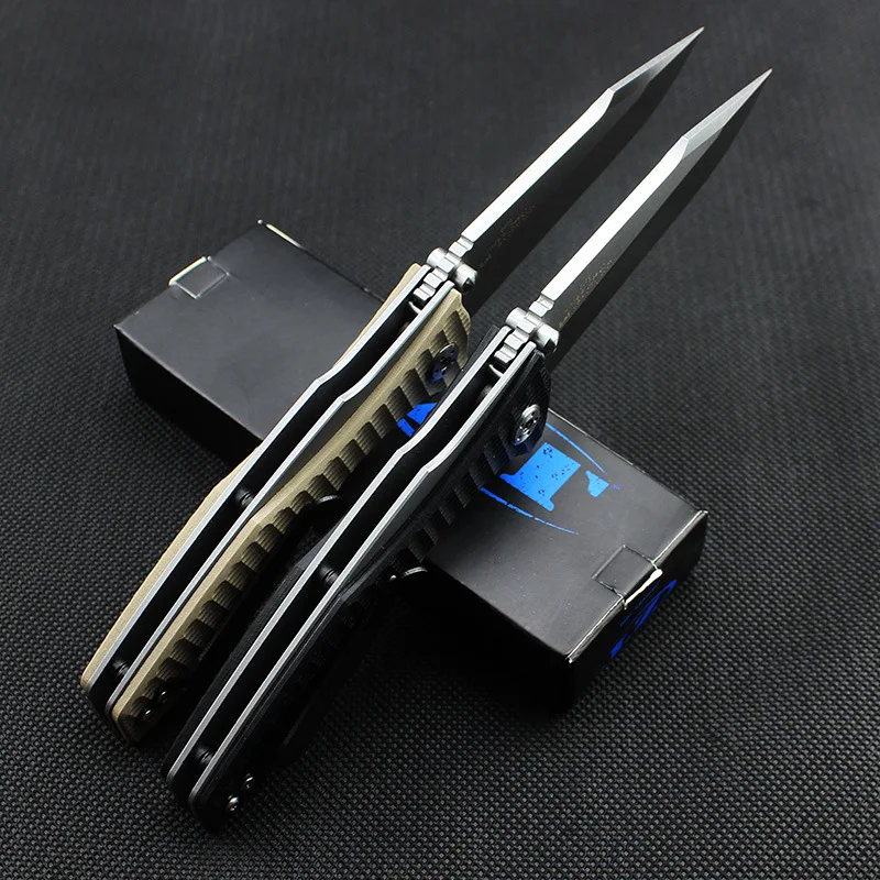 High Quality ZT0393 58HRC 9CR14MOV blade G10+Steel handle folding knife hunting camping knife outdoor tool tactical EDC tool High Quality ZT0393 58HRC 9CR14MOV blade G10+Steel handle folding knife hunting camping knife outdoor tool tactical EDC tool