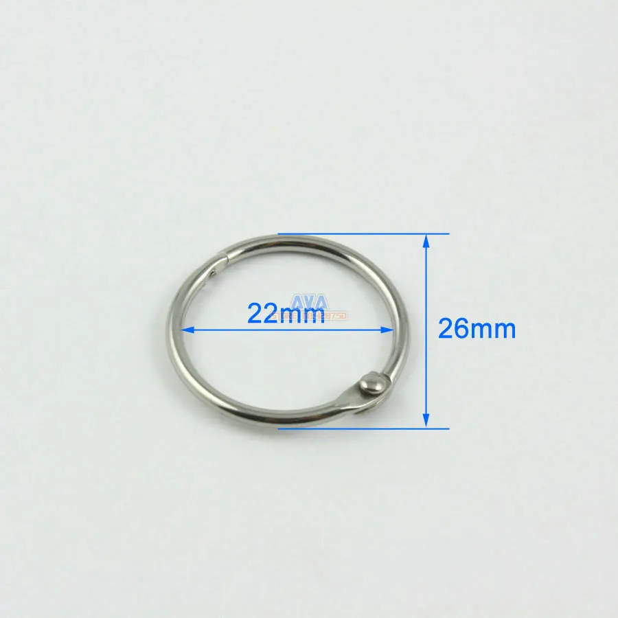 30 Pieces 22mm Stainless Steel Curtain Rings Curtain Open Rings Sliding Hook