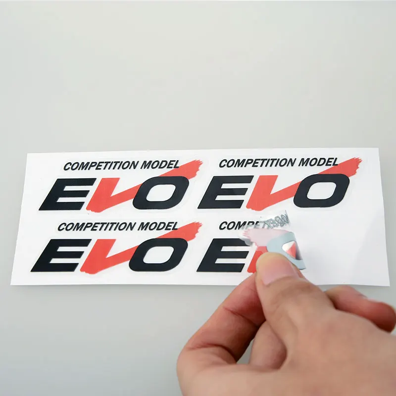 ETIE прозрачный 10 шт. EVO vinilos llanta мото колесные диски Наклейка виниловая обёрточная