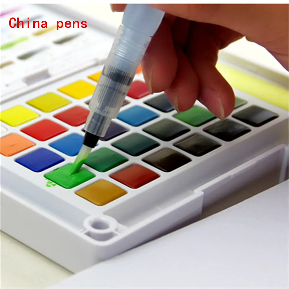 

WaterBrush 3pcs Ste Watercolor Art Paint Brush nylon hair painting brush Calligraphy Pen Art Markers