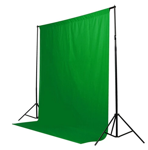 Hot Sale Green Color Cotton Non pollutant Textile Muslin Photo Backgrounds Studio Photography Screen Chromakey Backdrop