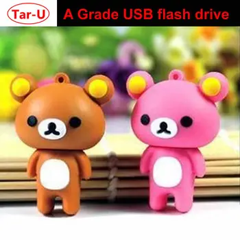 

Free Shipping :Cartoon bear plastic usb flash drive 4GB 8GB 16GB 32GB memory card popular flash pendrive