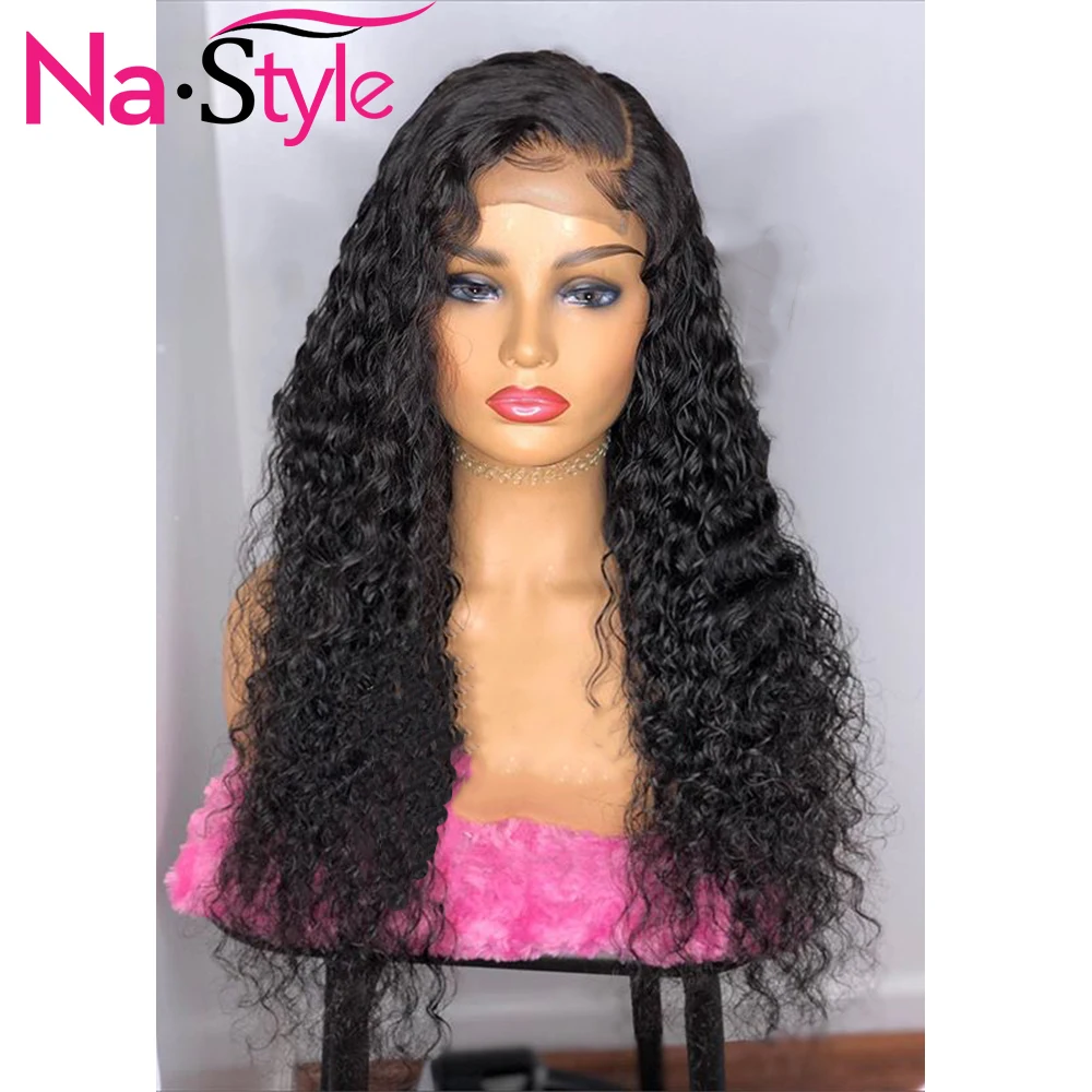 

Glueless Full Lace Human Hair Wigs For Black Women Curly Human Hair Wig Bleacked Knots Ponytail Human Hair 150% Density Remy