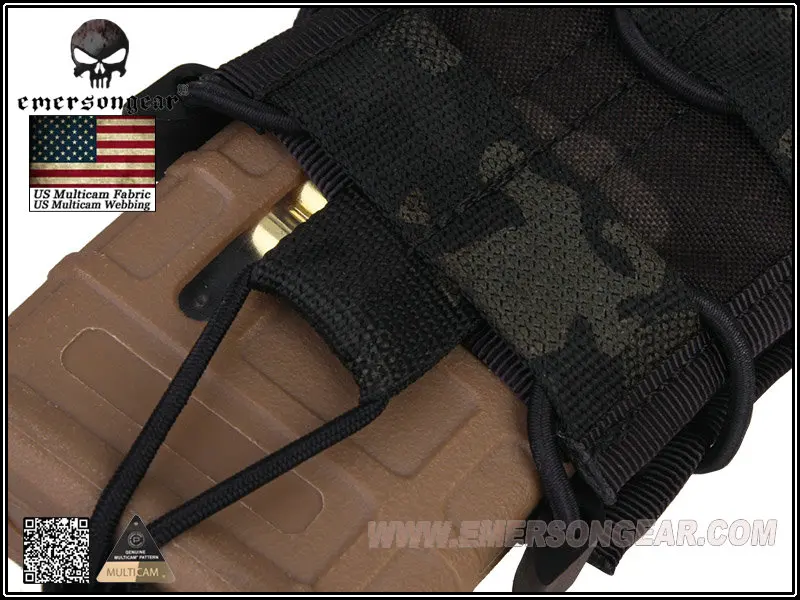 Сумка для магазина Emersongear с одним блоком военная утилита Molle EM6345 M4/M14/AK/G3/G36|single magazine