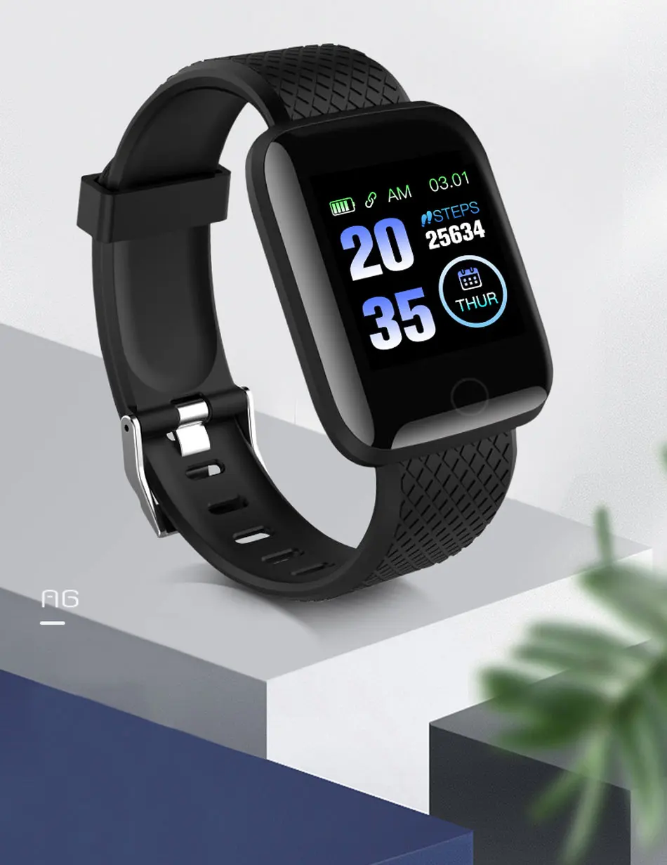 SALFRESA A6 Smart Bracelet Fitness Tracker 1.3 Inch Colorful HD Screen Sport Watch Waterproof IP67 Healthy Tracking Smart Band-2