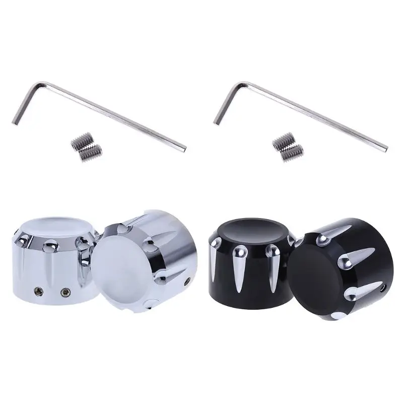 Motorcycle Front Axle Cap Nut Cover For Harley Touring Electra Glide Softail Dyna Street Glide Sportster  