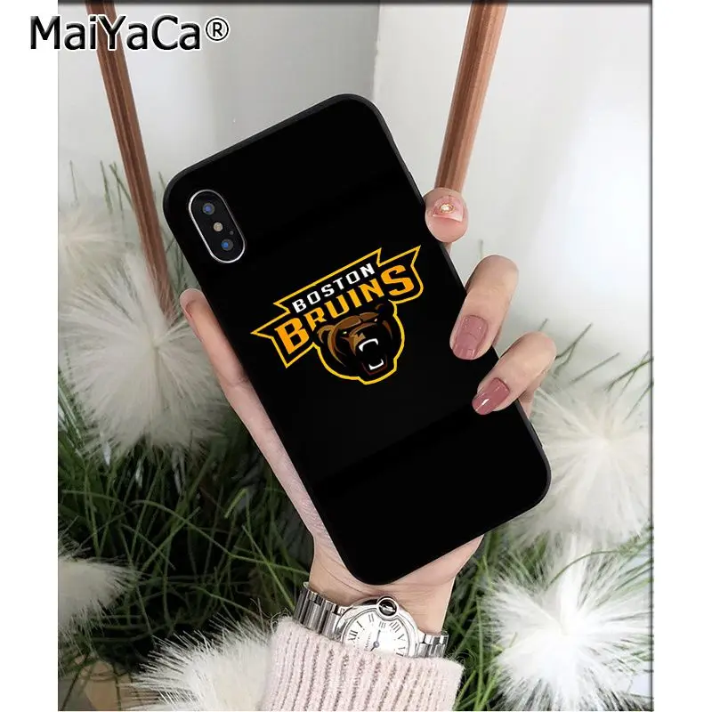 MaiYaCa Boston Bruins Силиконовый ТПУ мягкий черный чехол для телефона для iPhone 5 5Sx 6 7 7plus 8 8Plus X XS MAX XR - Цвет: A5