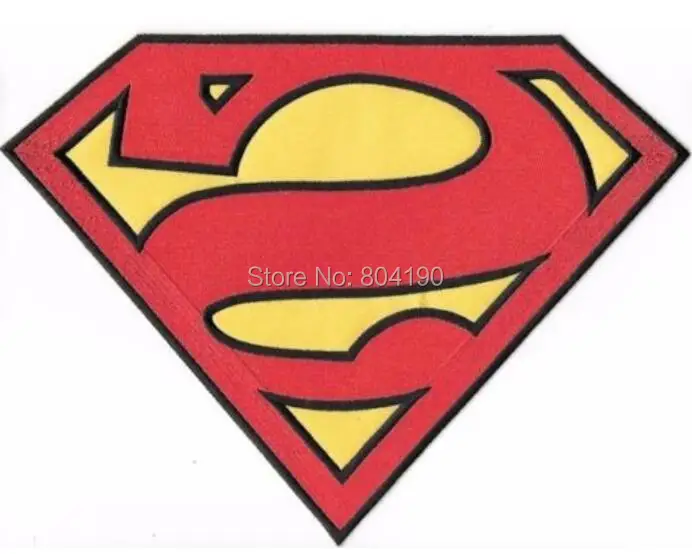 10" Superman S Chest Reverse Logo Bizarro Large Jacket Logo patch