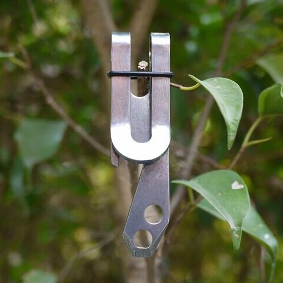

10PCS EDC Outdoor camping Multi-tool Opener utility stainless steel clip wallet key hanging buckle carabiner Portable Tool FW063
