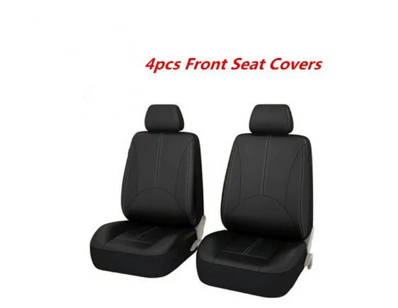 2 front seat cover 5 сидений искусственная кожа чехол для сиденья универсальный подходит для большинства автомобилей защищает сидения от износа автомобилей аксессуары для интерьера A126 - Название цвета: 2 front seat cover