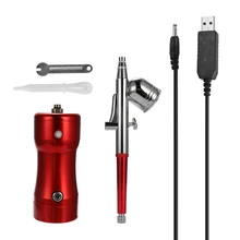 KKMOON Портативный Воздушный пистолет-распылитель компрессорная установка спрей краска дозатор для художественной краски ing ремесло Модель торта Красивые наборы аэрографа