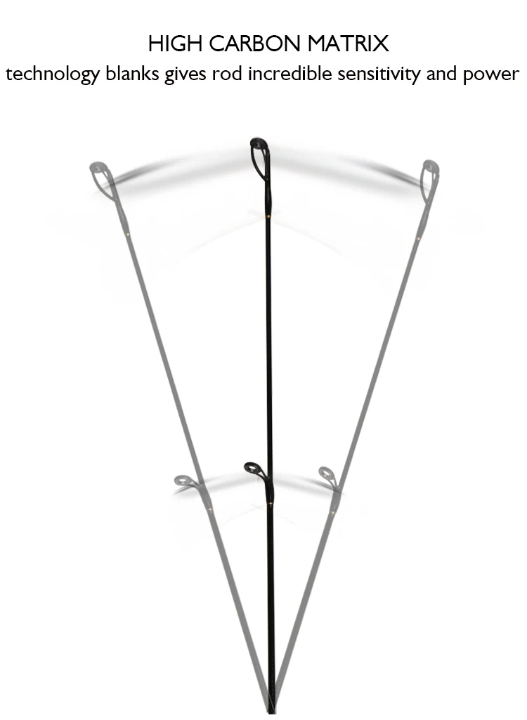 CEMREO Portable vara de pesca carbon 4 sections Spinning Fishing Rod