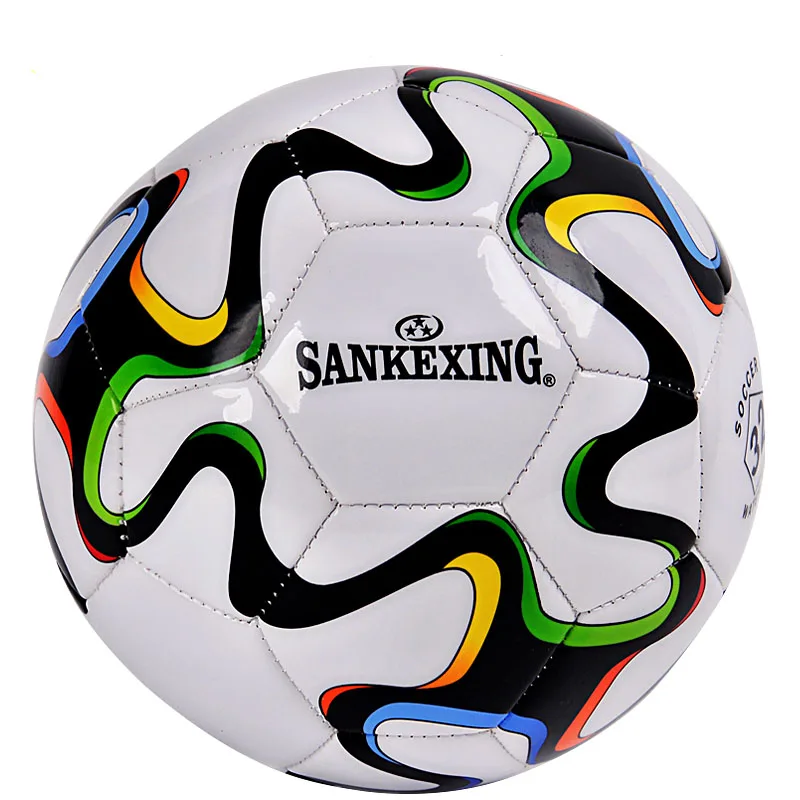 Высокое качество официальный Стандартный футбольный мяч, размер 5 обучение Futebol Баллон де Футбол шары futbol матч Voetbal Bal - Цвет: Colorful green strip