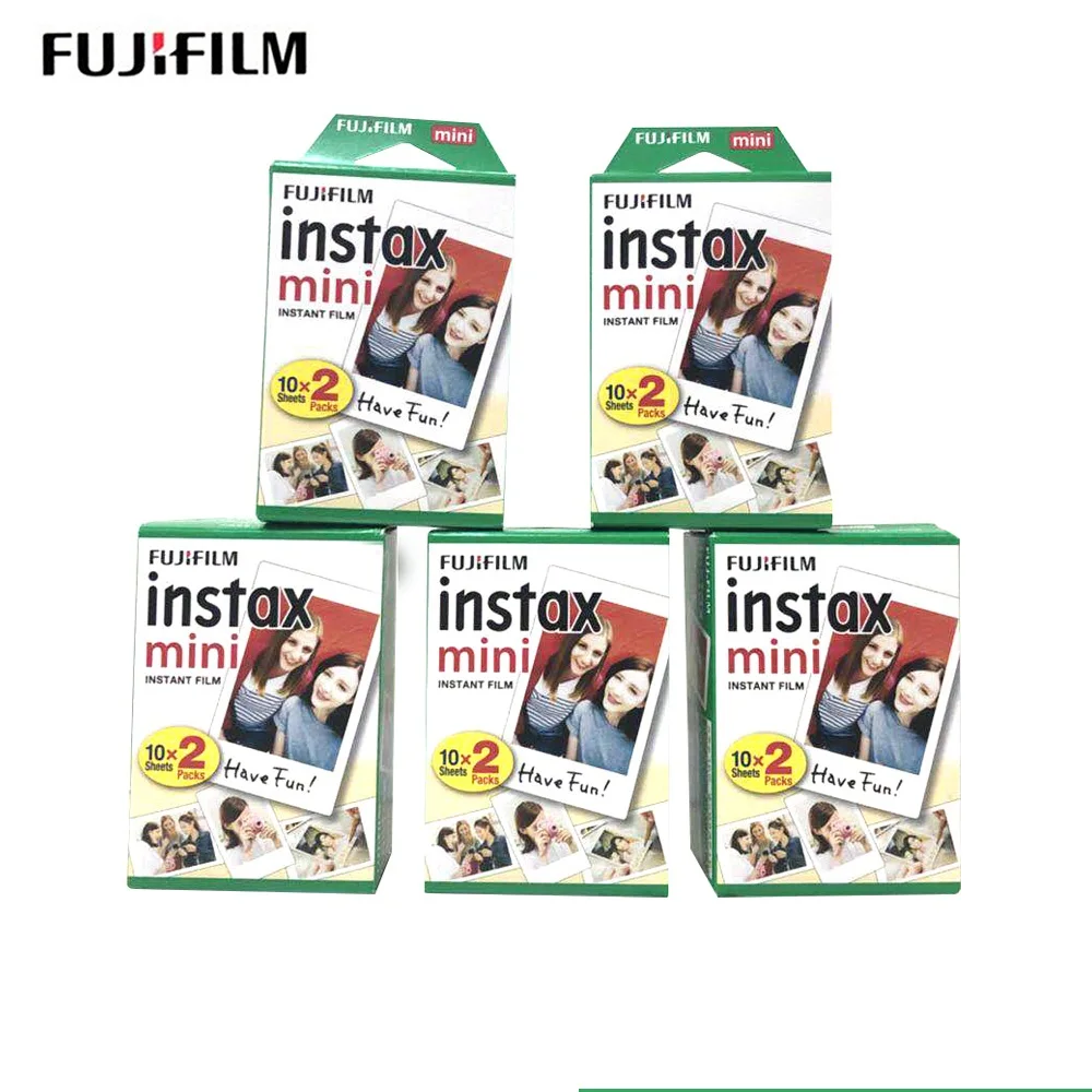 100 листов мини Fujifilm instax пленка 3 дюйма белый край фотобумага для 8 9 7s 25 50s 90